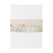 タウペワイルドフラワーメドウ招待状用帯 招待状ベリーバンド (裏面例)