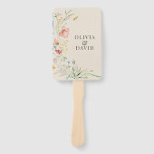 タウペワイルドフラワーメドウ結婚式 プログラム ハンドファン (正面)