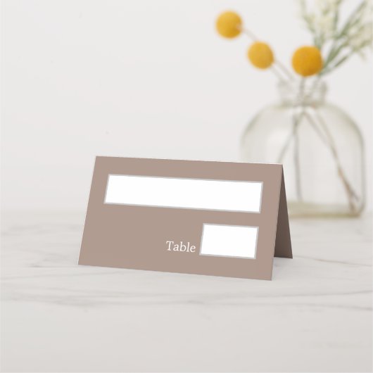 タウペ結婚の折り畳み座席表 プレイスカード (正面)