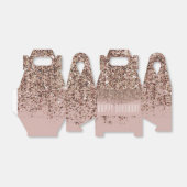 タウペ赤面ピンクローズブロンズ金ゴールドグリッターグラム フェイバーボックス (折り畳みなし)