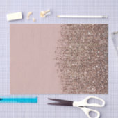 タウペ赤面ピンクローズブロンズ金ゴールドグリッターグラム 薄葉紙 (クラフト)