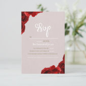 タウペ赤面レッドウォーターバラモダンズ結婚 出欠カード (スタンド正面)