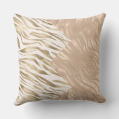 タウペ金ゴールドサテンアニマルオーバーラグジュアリーピロー クッション (裏面)