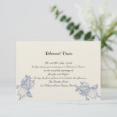 タウペ·アンド·ブルー·アイリス·ポ結婚ッシュのリハーサル 招待状 (スタンド正面)