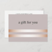 タウペ |バラ金ゴールドエレガントギフトカード (正面/裏面)