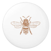 タウペ |ヴィンテージビーイラストレーション セラミックノブ (正面)