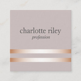 タウペ | 二重バラストライプ金ゴールドスタイリッシュ スクエア名刺