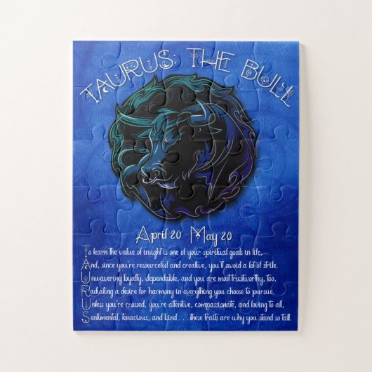 タウラスアクロスティックパズル ジグソーパズル (縦)