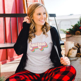 タウラスアストロロジーレトロ誕生日ギフト〔占星術の〕十二宮図サイン Tシャツ