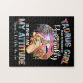 タウラスガール誕生日ピースガール ジグソーパズル (横)