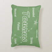 タウラスグリーンピンク星占い〔占星術の〕十二宮図徴候 アクセントクッション (裏面(縦))