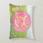タウラスグリーンピンク星占い〔占星術の〕十二宮図徴候 アクセントクッション (正面(垂直))
