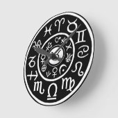 タウラスザブルシテリア〔占星術の〕十二宮図 ラウンド壁時計 (傾斜)