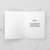 タウラスザブル〔占星術の〕十二宮図シルバーハッピーバースデー カード (内部)