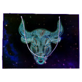 タウラスザブル〔占星術の〕十二宮図抱き枕 ラージペーパーバッグ (裏面)