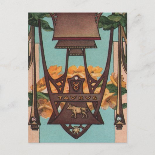 タウラスザブル〔占星術の〕十二宮図 ポストカード (正面)