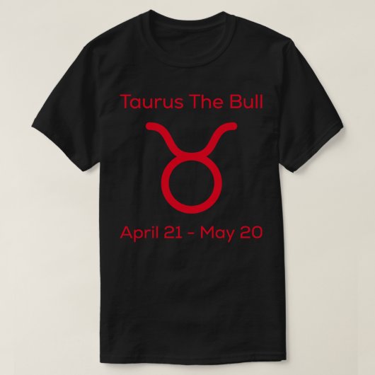 タウラスザブル〔占星術の〕十二宮図 Tシャツ (デザイン正面)