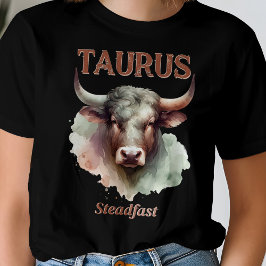 タウラスステッドファーストウォーターカラーブル〔占星術の〕十二宮図標識 Tシャツ