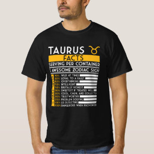 タウラスファクト〔占星術の〕十二宮図占星術おもしろい星占い星 Tシャツ