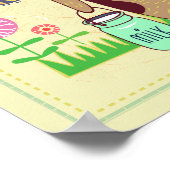 タウラスブルキャット〔占星術の〕十二宮図子供部屋プリント ポスター (角)