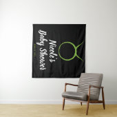 タウラスブル春占星術〔占星術の〕十二宮図パーティー背景 タペストリー (インサイチュ(横))