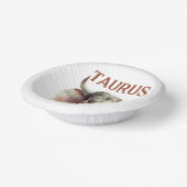 タウラスブル〔占星術の〕十二宮図をテーマにした誕生日パーティー ペーパーボウル (傾斜あり)