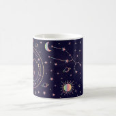 タウラスブル〔占星術の〕十二宮図占星術おもしろい栄養事実 コーヒーマグカップ (中央)