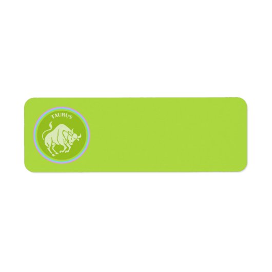 タウラス差出人住所ラベル ラベル (正面)