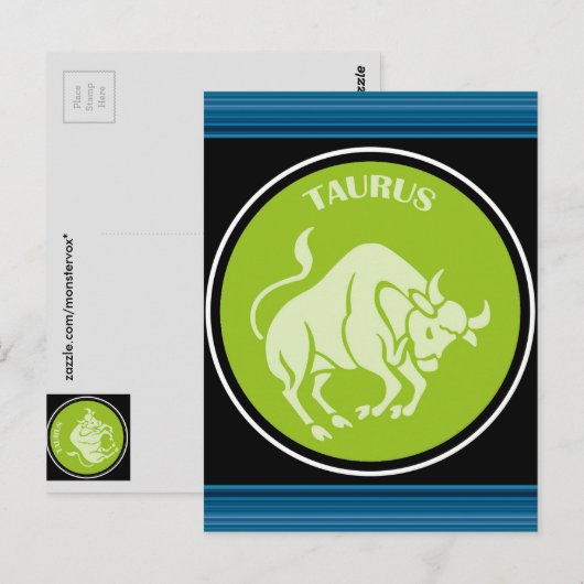 タウラス葉書 ポストカード (正面/裏面)