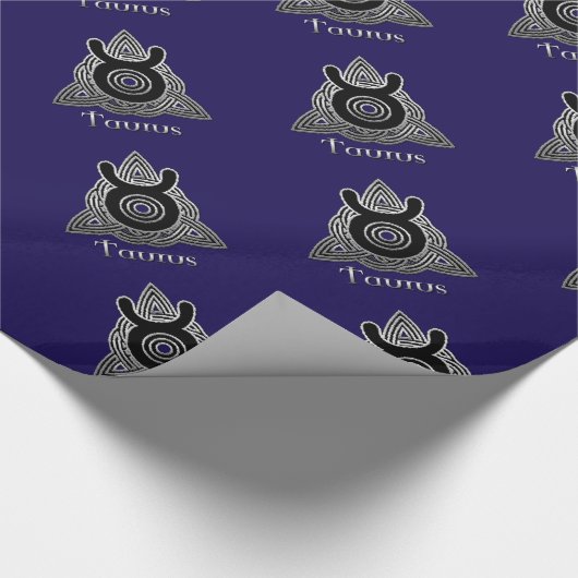 タウラス誕生サインケルト結び目模様〔占星術の〕十二宮図紙 ラッピングペーパー (角)