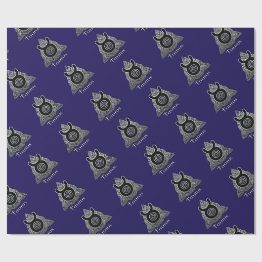 タウラス誕生サインケルト結び目模様〔占星術の〕十二宮図紙 ラッピングペーパー (フラット)