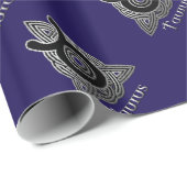 タウラス誕生サインケルト結び目模様〔占星術の〕十二宮図紙 ラッピングペーパー (ロールコーナー)