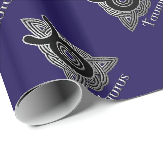 タウラス誕生サインケルト結び目模様〔占星術の〕十二宮図紙 ラッピングペーパー (ロールコーナー)