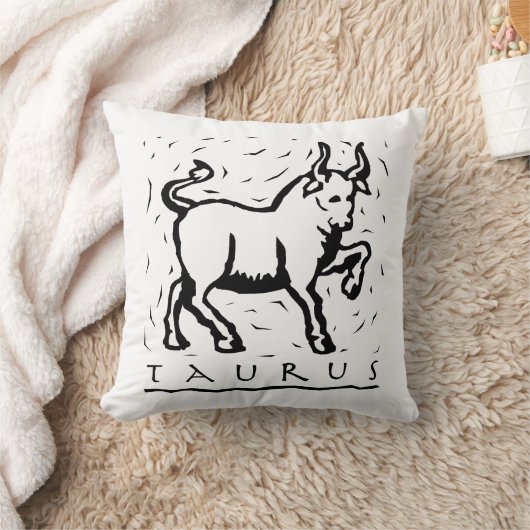 タウラス誕生日年占星術の〔占星術の〕十二宮図標識 クッション (ブランケット)