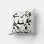 タウラス誕生日年占星術の〔占星術の〕十二宮図標識 クッション (裏面)