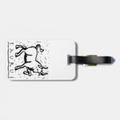 タウラス誕生日年占星術の〔占星術の〕十二宮図標識 ラゲッジタグ (裏面横)