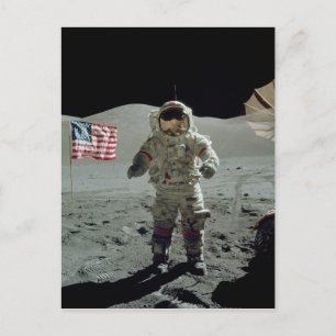 タウラス・リトロウ谷のApollo 17 宇宙飛行士 ポストカード