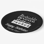 タウラス〔占星術の〕十二宮図おもしろい特性誕生日 ペーパープレート (アングル)