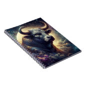 タウラス〔占星術の〕十二宮図アー威厳のあるトブル ノートブック (右側)