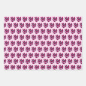 タウラス〔占星術の〕十二宮図コケットハートお誕生日ケーキ ラッピングペーパーシート (正面3)