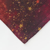 タウラス〔占星術の〕十二宮図サインウォーター色デザイン フリースブランケット (角)