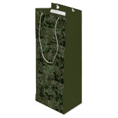 タウラス〔占星術の〕十二宮図サインオンウッドランドデジタルカモフラージュ ワインギフトバッグ (裏面アングル)