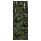 タウラス〔占星術の〕十二宮図サインオンウッドランドデジタルカモフラージュ ワインギフトバッグ (裏面)