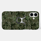 タウラス〔占星術の〕十二宮図サインオングリーン迷彩柄 Case-Mate iPhoneケース (裏面 (横))