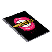 タウラス〔占星術の〕十二宮図サインガール誕生日4月5日 ノートブック (右側)