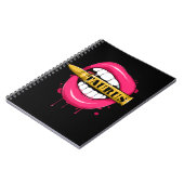 タウラス〔占星術の〕十二宮図サインガール誕生日4月5日 ノートブック (左側)