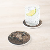 タウラス〔占星術の〕十二宮図サインタウロス占星術 コースター (側面)