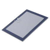 タウラス〔占星術の〕十二宮図サインデコールネイビーブルーカーボンファイバー ノートパッド (アングル)