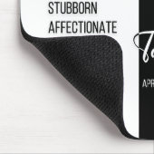 タウラス〔占星術の〕十二宮図サインマウスパッドブラック&ホワイト マウスパッド (コーナー)