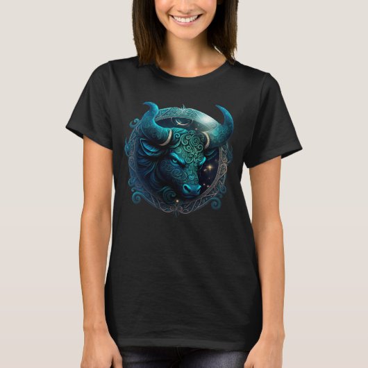 タウラス〔占星術の〕十二宮図サイン占星術サインタウラスアストロギ Tシャツ (正面)